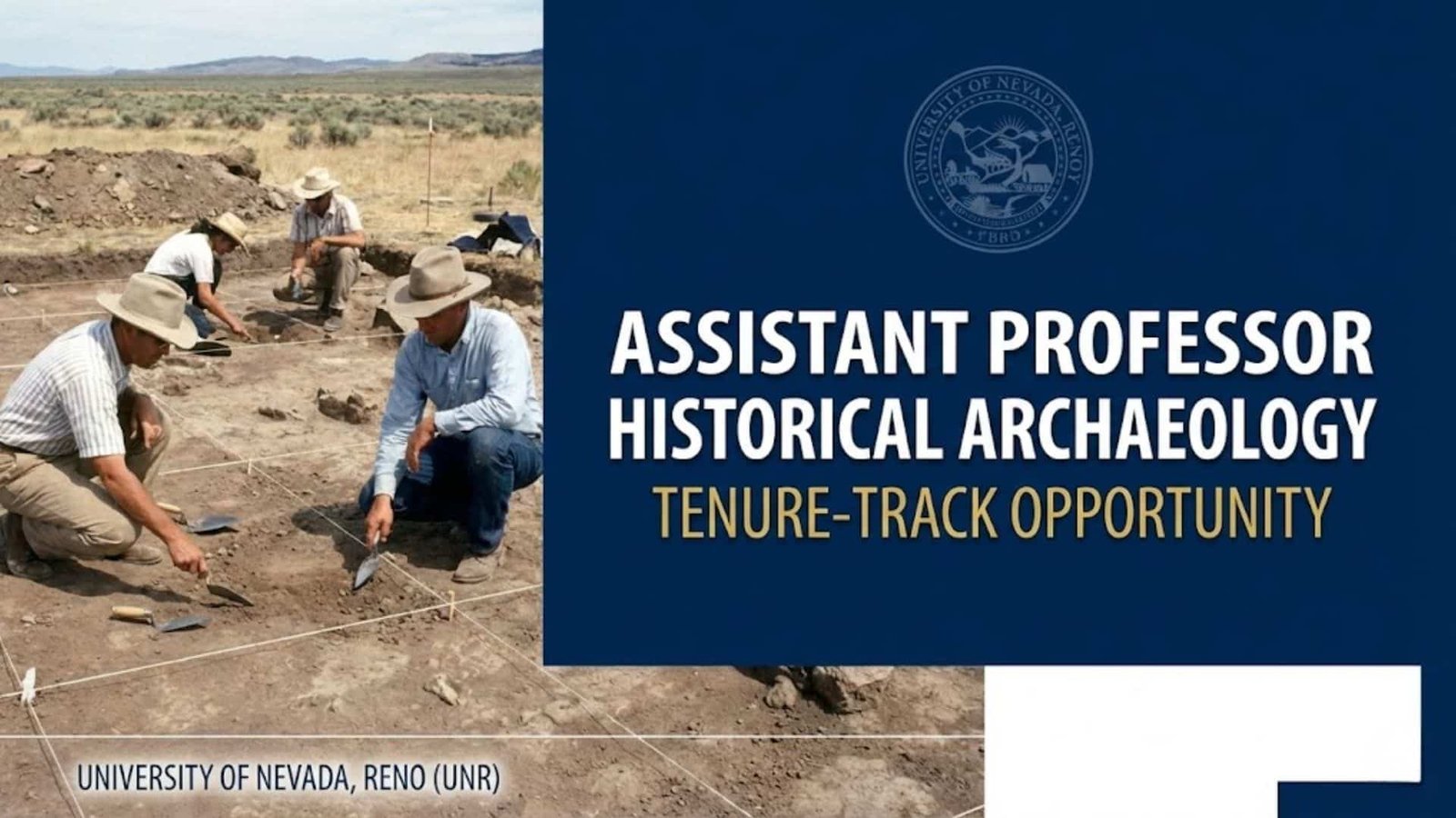 Assistant Professor in Archaeology Position: UNR 2026 Assistant Professor in Archaeology Position: UNR 2026